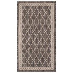 Brielle Outdoor Rug - Black / Beige - Safavieh -Safavieh Shop GUEST 014e21e1 b918 495a 9f42 134ceed863e7