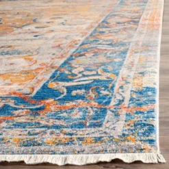 2'2"x14' Runner Medallion Loomed Blue - Safavieh