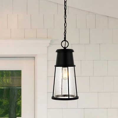 Laela 8.4" Outdoor Pendant - PLT4035 - Black - Safavieh 6 Laela 8.4" Outdoor Pendant - PLT4035 - Black - Safavieh - Image 4