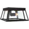 Rydler 11" Outdoor Flush Mount - PLT7029 - Black - Safavieh -Safavieh Shop GUEST 05db5baf 43f3 4225 9c07 4cd3dcaa1af8