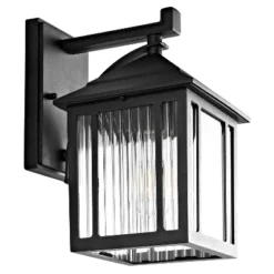 Ranzi Outdoor Wall Lantern - PLT4009 - Clear/Black - Safavieh -Safavieh Shop GUEST 06fa4922 9e47 4477 8266 1aa54f173e8c
