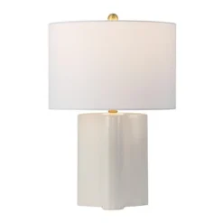 Anessa Table Lamp - 23 Inch Height - TBL4611 - Cream/Brass - Safavieh