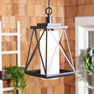 Braith 9.1" Outdoor Pendant - PLT7011 - Black - Safavieh 5 Braith 9.1" Outdoor Pendant - PLT7011 - Black - Safavieh - Image 3