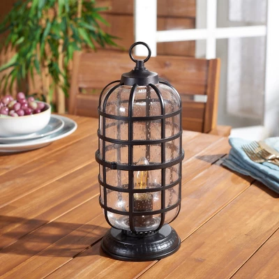 Rigel 6" Outdoor Table Lamp - PLT7033 - Black - Safavieh 4 Rigel 6" Outdoor Table Lamp - PLT7033 - Black - Safavieh - Image 2