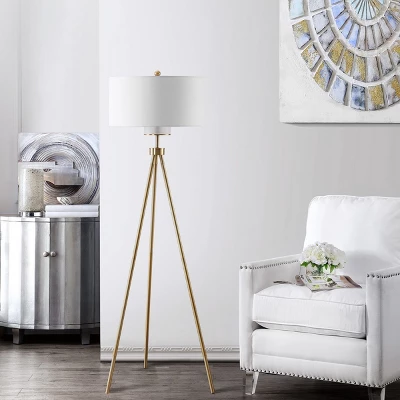 Enrica Floor Lamp - FLL4008 - Brass - Safavieh 3 Enrica Floor Lamp - FLL4008 - Brass - Safavieh
