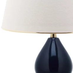 (Set Of 2) 26.5" Jill Double- Gourd Ceramic Lamp Navy (Includes CFL Light Bulb) - Safavieh -Safavieh Shop GUEST 1161bf6e a15a 4a14 9439 0061de6c05bd