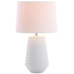 18" Stark Table Lamp White (Includes LED Light Bulb) - Safavieh 7 18" Stark Table Lamp White (Includes LED Light Bulb) - Safavieh -Safavieh Shop GUEST 184df6d2 0126 4f52 b653 ddc1edc4ed53