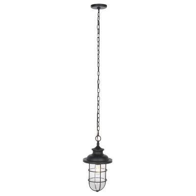 Adelle 9" Outdoor Pendant - PLT7013 - Black - Safavieh 3 Adelle 9" Outdoor Pendant - PLT7013 - Black - Safavieh