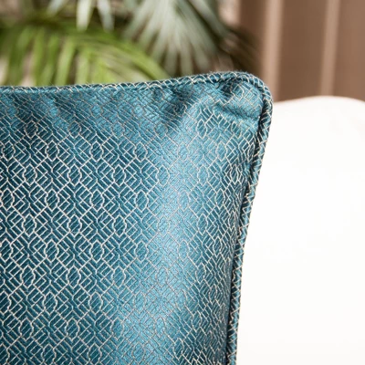 Aderyn Pillow - Teal - 18" X 18" - Safavieh 4 Aderyn Pillow - Teal - 18" X 18" - Safavieh - Image 2