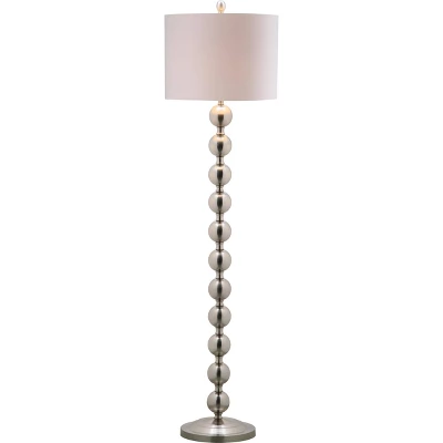 58.5" Reflections Stacked Ball Floor Lamp (Includes LED Light Bulb) Nickel - Safavieh 4 58.5" Reflections Stacked Ball Floor Lamp (Includes LED Light Bulb) Nickel - Safavieh - Image 2