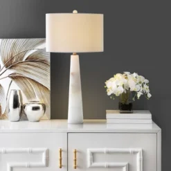 Delilah Alabaster Table Lamp - 30 Inch Height - TBL4067 - White - Safavieh 8 Delilah Alabaster Table Lamp - 30 Inch Height - TBL4067 - White - Safavieh -Safavieh Shop GUEST 1d8a4b79 2d6a 4f9b 935f d334cc2b5485