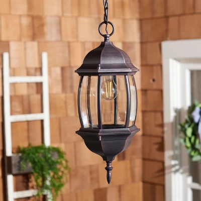 Grazia 8" Outdoor Pendant - PLT7003 - Bronze - Safavieh 4 Grazia 8" Outdoor Pendant - PLT7003 - Bronze - Safavieh - Image 2