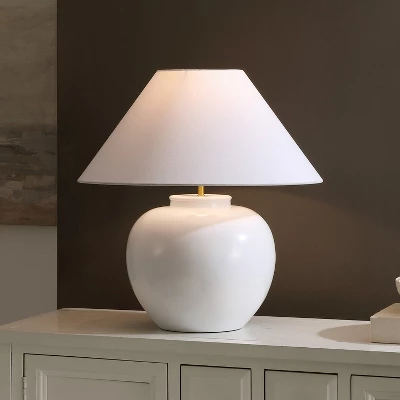 Korie 21" Table Lamp - TBL4657 - White - Safavieh 4 Korie 21" Table Lamp - TBL4657 - White - Safavieh - Image 2
