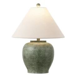 Dylan Table Lamp - 22 Inch Height - TBL4560 - Antique Green - Safavieh
