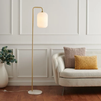 Santina 60" Floor Lamp - FLL7007 - Gold/White Marble - Safavieh 5 Santina 60" Floor Lamp - FLL7007 - Gold/White Marble - Safavieh - Image 3