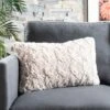 Chunky Knit Pillow - Stone/Natural - 12" X 20" - Safavieh