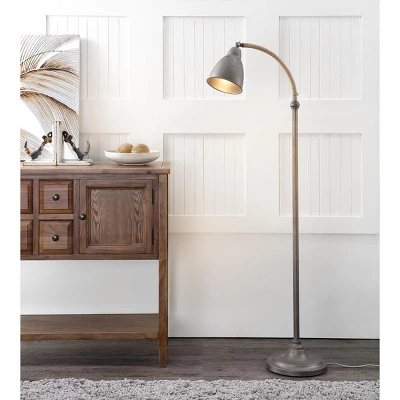 Naldo Floor Lamp - FLL4011 - Grey - Safavieh 4 Naldo Floor Lamp - FLL4011 - Grey - Safavieh - Image 2