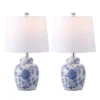 Sandra 20" Table Lamp (Set Of 2) - TBL4630 - White/Blue - Safavieh -Safavieh Shop GUEST 2fe7caa4 fbea 4045 951d f9a9e9cb6a77
