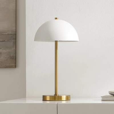 Goldie Table Lamp - 18 Inch Height - TBL4566 - Brass/White - Safavieh 5 Goldie Table Lamp - 18 Inch Height - TBL4566 - Brass/White - Safavieh - Image 3