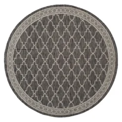 Brielle Outdoor Rug - Black / Beige - Safavieh -Safavieh Shop GUEST 327e1f00 a172 4bb1 b6b4 1fdefec0edf2