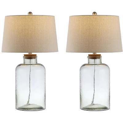 Caden Table Lamp (Set Of 2) - 27.5 Inch Height - TBL4308 - Clear - Safavieh 3 Caden Table Lamp (Set Of 2) - 27.5 Inch Height - TBL4308 - Clear - Safavieh