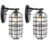 Rigel 8" Outdoor Sconce (Set Of 2) - PLT7032 - Black - Safavieh -Safavieh Shop GUEST 3843a835 7a32 4454 99a5 c5e0a1a456bc