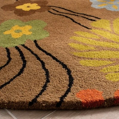 Oakland Area Rug - Brown / Multi (6' Round) - Safavieh 3 Oakland Area Rug - Brown / Multi (6' Round) - Safavieh