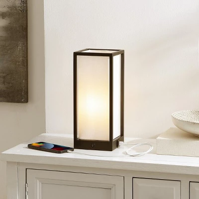 Adel Table Lamp W/ USB Port - 12.25 Inch Height - TBL4504 - Black - Safavieh 4 Adel Table Lamp W/ USB Port - 12.25 Inch Height - TBL4504 - Black - Safavieh - Image 2