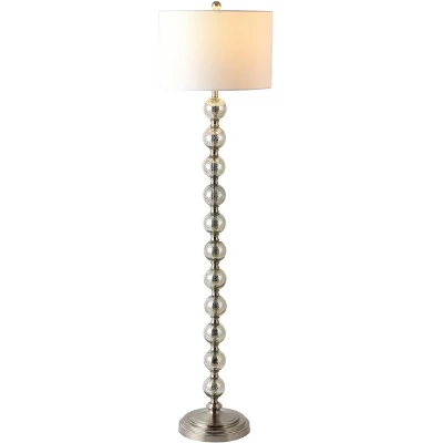 Cace Floor Lamp - Nickel/Ivory - Safavieh 4 Cace Floor Lamp - Nickel/Ivory - Safavieh - Image 2