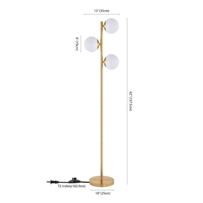 Devlyn 3 Light 62" Floor Lamp - FLL4104 - Gold - Safavieh 10 Devlyn 3 Light 62" Floor Lamp - FLL4104 - Gold - Safavieh - Image 8