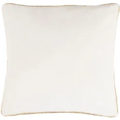 Junie Pillow - Beige/Red - 18" X 18" - Safavieh
