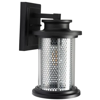Queren 7.67" Outdoor Sconce (Set Of 2) - PLT7024 - Black - Safavieh 4 Queren 7.67" Outdoor Sconce (Set Of 2) - PLT7024 - Black - Safavieh - Image 2