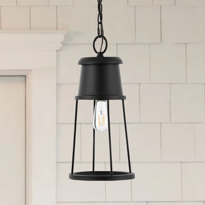 Laela 8.4" Outdoor Pendant - PLT4035 - Black - Safavieh 5 Laela 8.4" Outdoor Pendant - PLT4035 - Black - Safavieh - Image 3