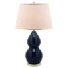 26.5" Jill Double- Gourd Ceramic Lamp Navy (Includes CFL Light Bulb) - Safavieh -Safavieh Shop GUEST 47b07ef3 ba9b 41b9 be06 0293dcf0d14b
