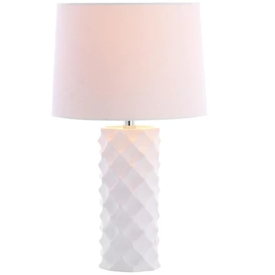 Belford Table Lamp - 18.5 Inch Height - TBL4093 - White - Safavieh 3 Belford Table Lamp - 18.5 Inch Height - TBL4093 - White - Safavieh