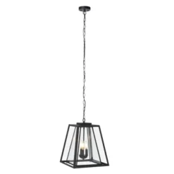 Rydler 13" Outdoor Pendant - PLT7028 - Black - Safavieh