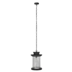 Queren 9.25" Outdoor Pendant - PLT7025 - Black - Safavieh -Safavieh Shop GUEST 522b5b5f b257 4ecf bf65 7205d77e5bb4