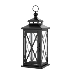Lirio 17.5" Indoor/Outdoor Lantern (Set Of 2) - PLT4065 - Black - Safavieh -Safavieh Shop GUEST 52addfa1 af5f 4719 ab04 ffdc5ca9a315