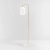 Santina 60" Floor Lamp - FLL7007 - Gold/White Marble - Safavieh