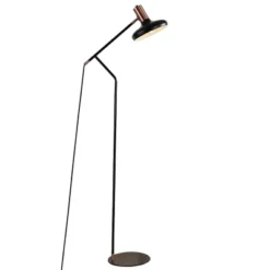 Amia Floor Lamp - FLL4043 - Black/Copper - Safavieh