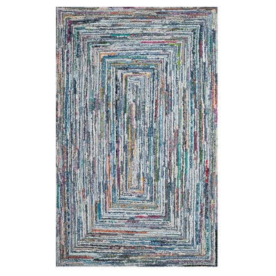 Swirl Tufted Accent Rug - Safavieh 6 Swirl Tufted Accent Rug - Safavieh - Image 4