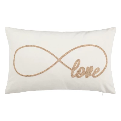 12"x18" Infinite Love Throw Pillow - Safavieh 5 12"x18" Infinite Love Throw Pillow - Safavieh - Image 3