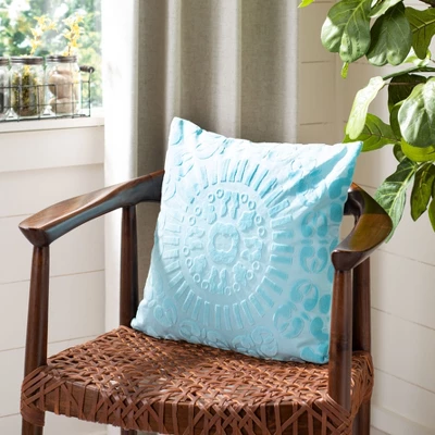 Shayla Pillow - Teal - 18" X 18" - Safavieh 3 Shayla Pillow - Teal - 18" X 18" - Safavieh
