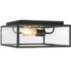 Rinnah 12" Outdoor Flush Mount - PLT7034 - Black - Safavieh 1 Rinnah 12" Outdoor Flush Mount - PLT7034 - Black - Safavieh -Safavieh Shop GUEST 58e554f1 0471 47d0 be1c 76cea71aef86