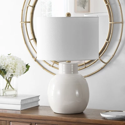 Syra Table Lamp - 24 Inch Height - TBL4360 - Ivory - Safavieh 4 Syra Table Lamp - 24 Inch Height - TBL4360 - Ivory - Safavieh - Image 2