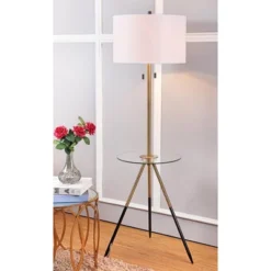 Morrison Floor Lamp Side Table - FLL4020 - Gold/Black - Safavieh 5 Morrison Floor Lamp Side Table - FLL4020 - Gold/Black - Safavieh -Safavieh Shop GUEST 5c39300a 3cb4 439a 8ab1 8b5978d40177