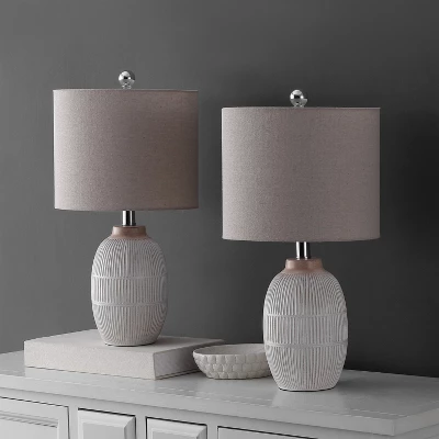 Thom 21" Table Lamp (Set Of 2) - TBL4624 - Brown - Safavieh 5 Thom 21" Table Lamp (Set Of 2) - TBL4624 - Brown - Safavieh - Image 3