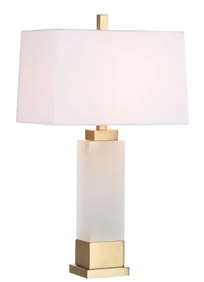 Rozella Alabaster 29.5-Inch H Table Lamp - White/Gold - Safavieh 4 Rozella Alabaster 29.5-Inch H Table Lamp - White/Gold - Safavieh - Image 2