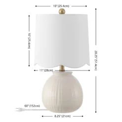Devi 20.25" Table Lamp (Set Of 2) - TBL4631 - White - Safavieh 9 Devi 20.25" Table Lamp (Set Of 2) - TBL4631 - White - Safavieh -Safavieh Shop GUEST 63d5b955 291b 4a2b 8d91 f6806f362b98