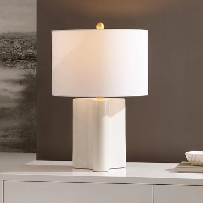 Anessa Table Lamp - 23 Inch Height - TBL4611 - Cream/Brass - Safavieh 5 Anessa Table Lamp - 23 Inch Height - TBL4611 - Cream/Brass - Safavieh - Image 3